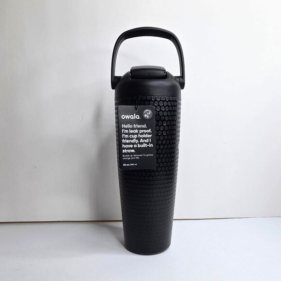 Owala 30 oz FreeSip Sway Golf Travel Tumbler Water Bottle Black - NEW - Picture 5 of 9
